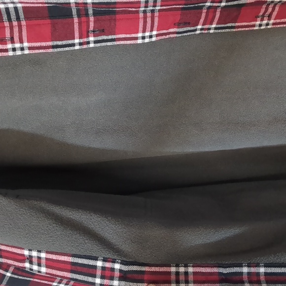 Red Head Brand Men's Plaid Fleece Lined Flannel Shirt Jacket Size Large - Picture 3 of 5
